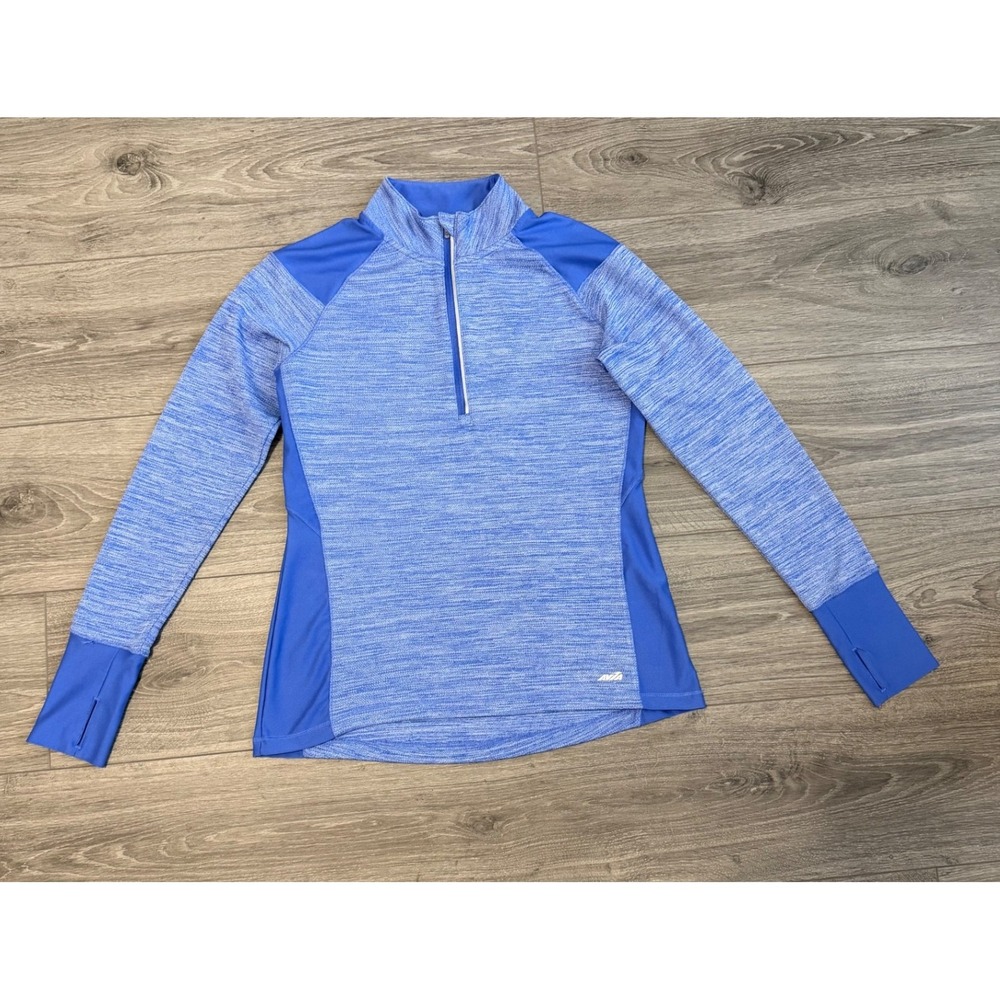 Avia‎ 1/2 Zip Pullover Shirt Womens Size SM Pockets Thumb Holes